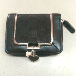 Black with silver hardware Wallet.